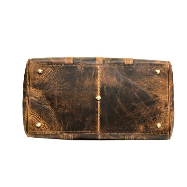 Camelide Hunter Brown Leather Weekender Bag