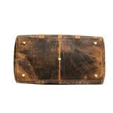 Camelide Hunter Brown Leather Weekender Bag