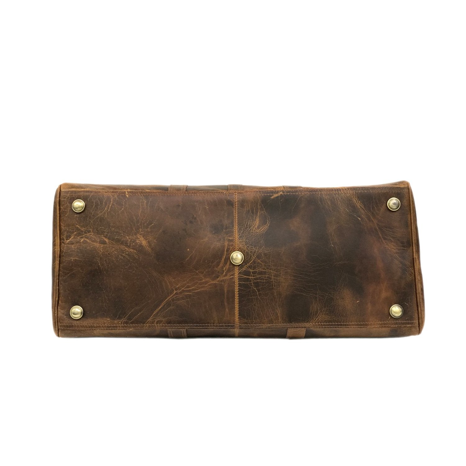 Camelide Hunter Brown Leather Weekender Bag