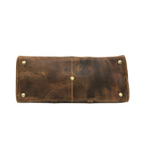 Camelide Hunter Brown Leather Weekender Bag