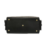 Soft Genuine Leather Duffle Bag Black