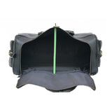 Soft Genuine Leather Duffle Bag Black