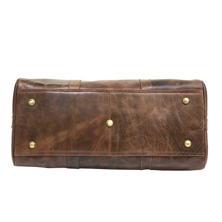 Clydesdale Brown Horse Leather Gym Bag
