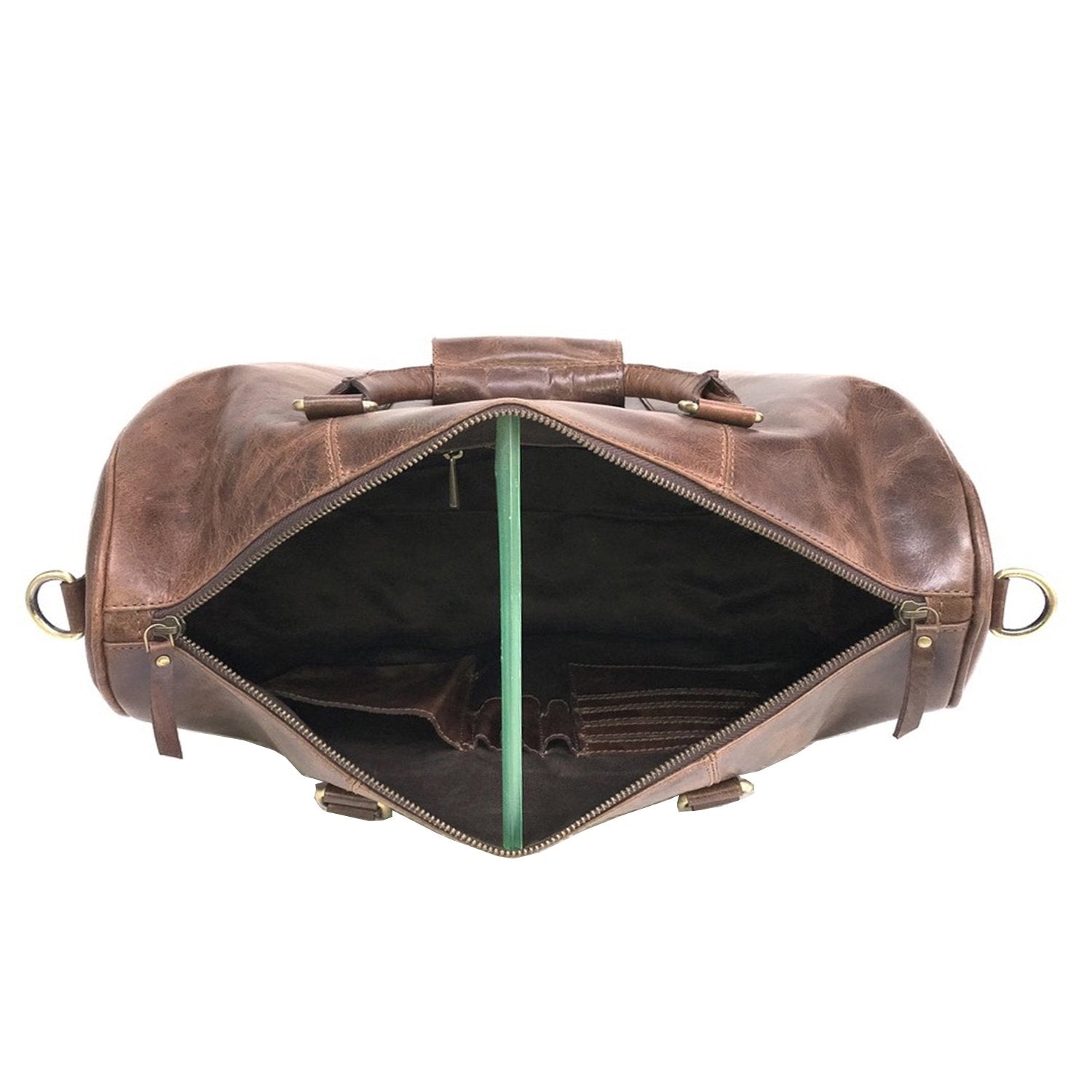 Clydesdale Brown Horse Leather Gym Bag