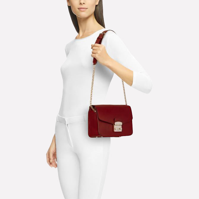 Camelide Metropolis Cherry Red Shoulder Bag