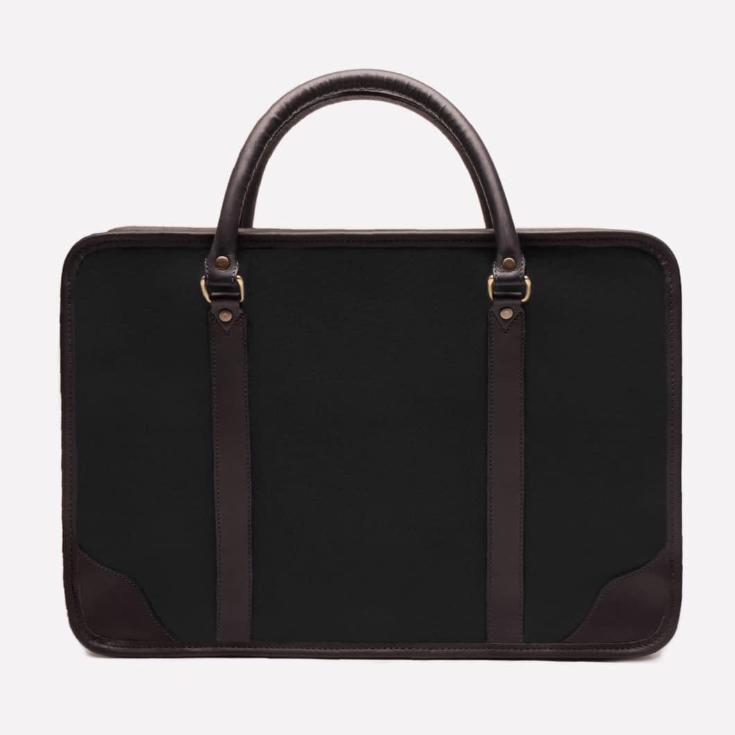 Women's Canvas Briefcase Black