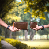 Cirrostratus Leather Wallet And Clutch Combo
