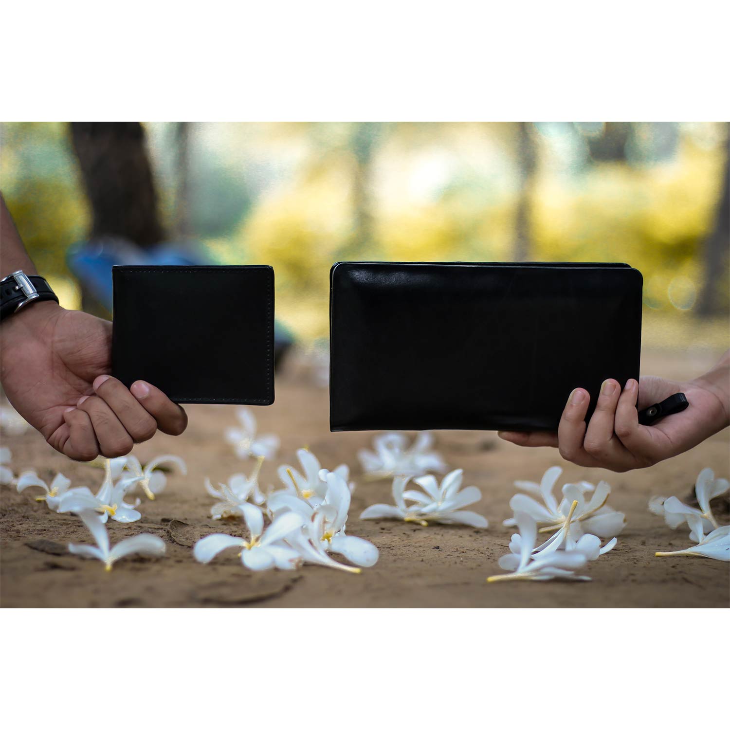 Cirrus Leather Wallet And Clutch Combo