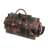 Camelide Dark Brown Hunter Leather Weekend Bag