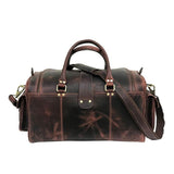 Camelide Dark Brown Hunter Leather Weekend Bag