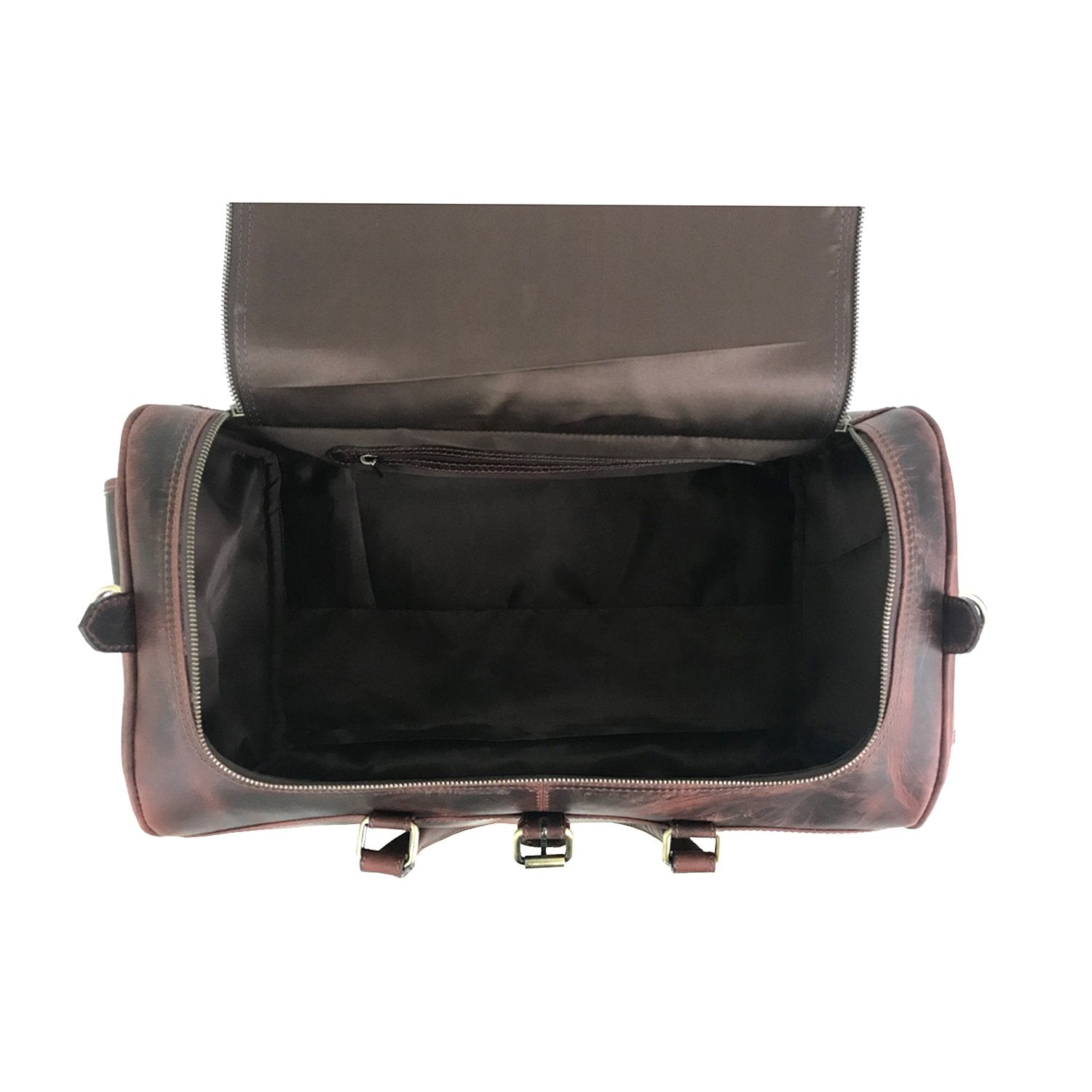 Camelide Dark Brown Hunter Leather Weekend Bag
