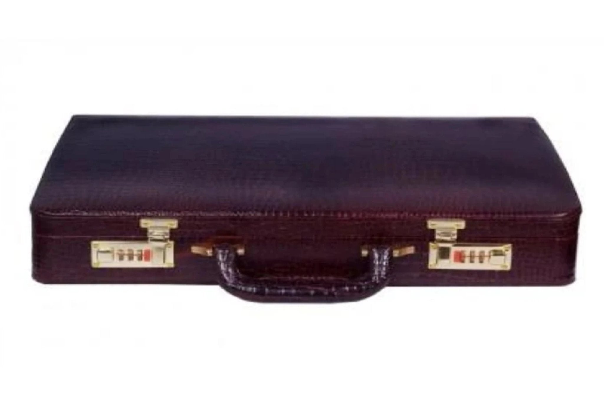 Heritage Ben Nevis Lid Over Attache Case with Multi Pockets, Crocodile Print
