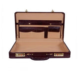 Heritage Ben Nevis Lid Over Attache Case with Multi Pockets, Crocodile Print