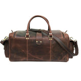 Holsteiner Dark Brown Genuine Leather Weekend Bag