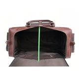 Holsteiner Dark Brown Genuine Leather Weekend Bag