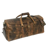 Hunter Leather Travel Bag Brown