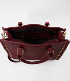 Camelide Women's Structure Purse, Burgundy