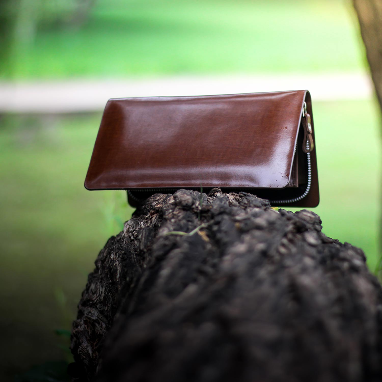 Lenticular Leather Wallet And Clutch Combo