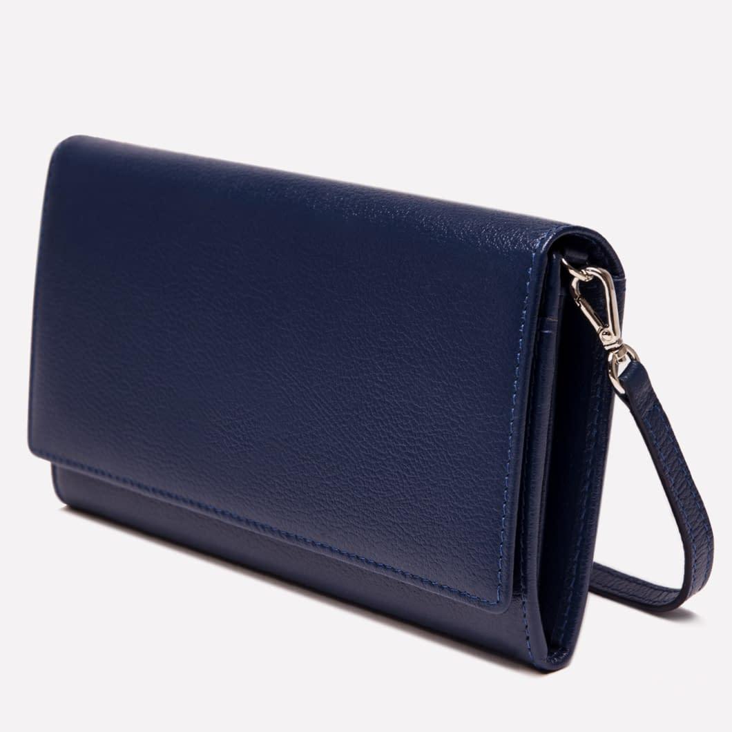 Women's Flap Over Purse Marine Blue