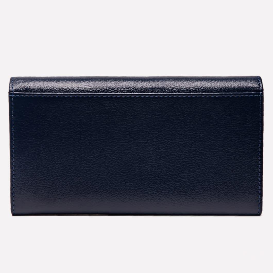 Women's Flap Over Purse Marine Blue