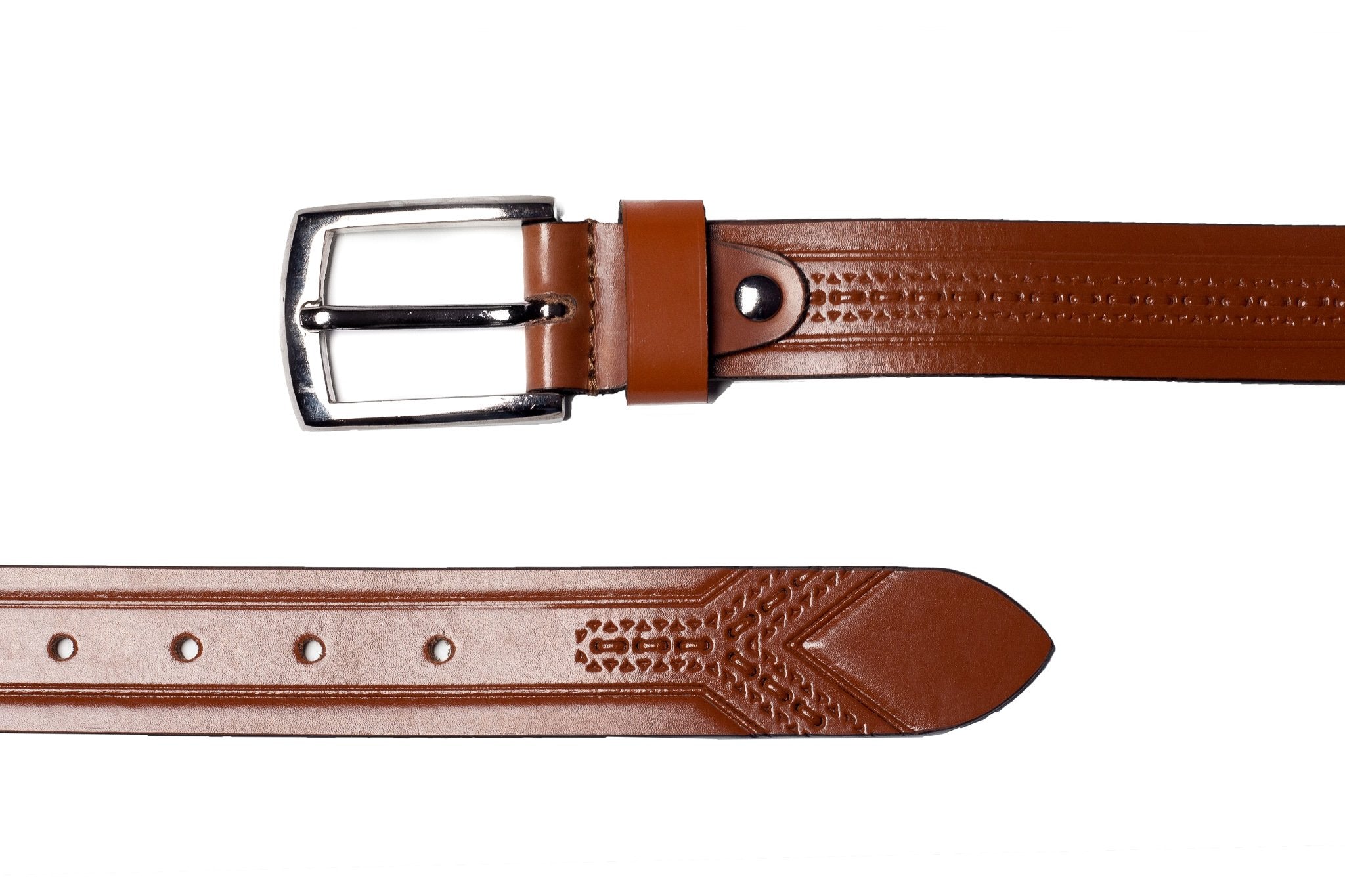 Men's Array Leather Belt Tan 2