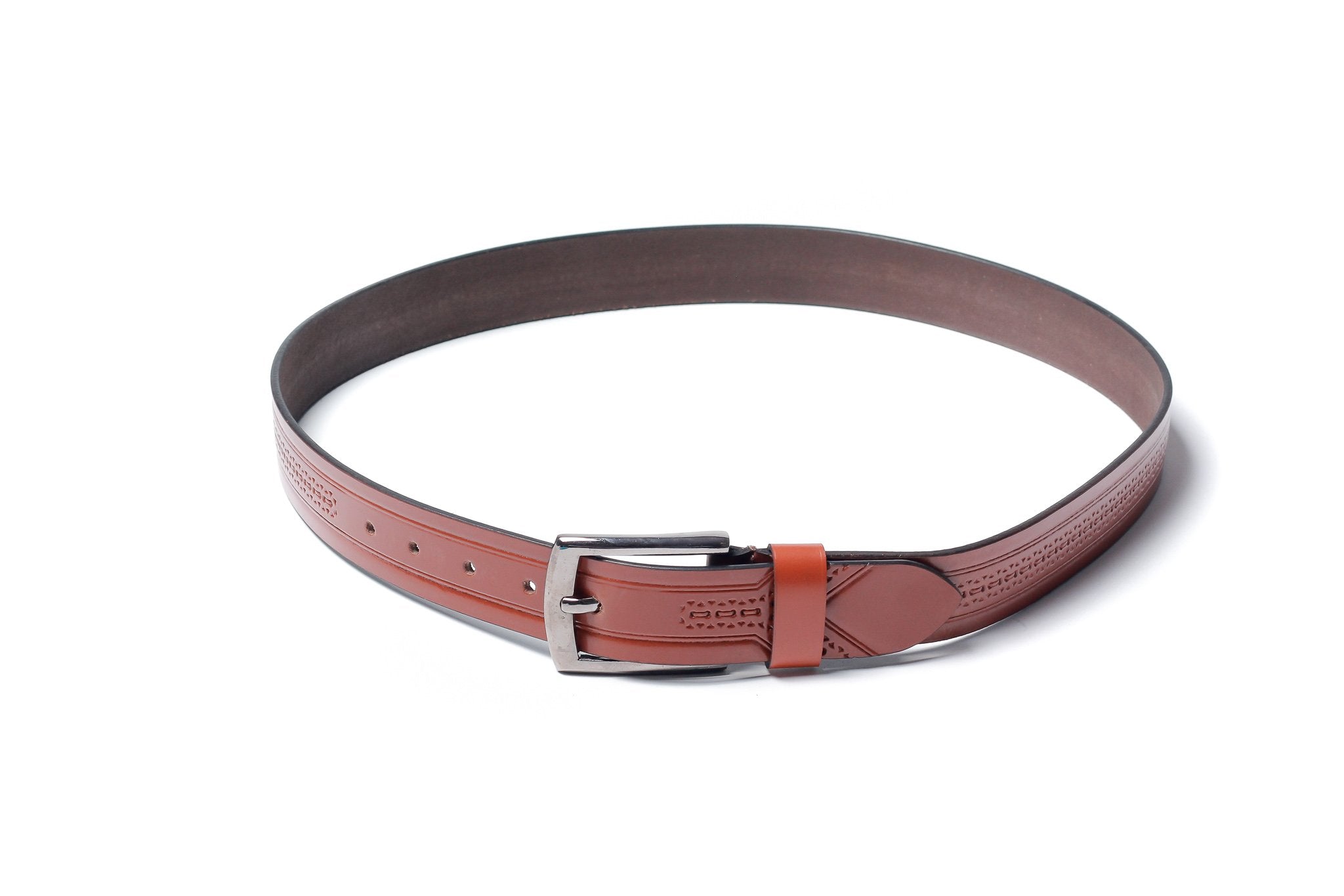 Men's Array Leather Belt Tan 5