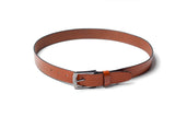 Men's Basketweave Leather Belt Tan 3