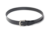 Men's Creased Dress Leather Belt Black 3