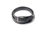 Men's Embossed Leather Belt Black