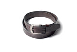 Men's Embossed Leather Belt Brown