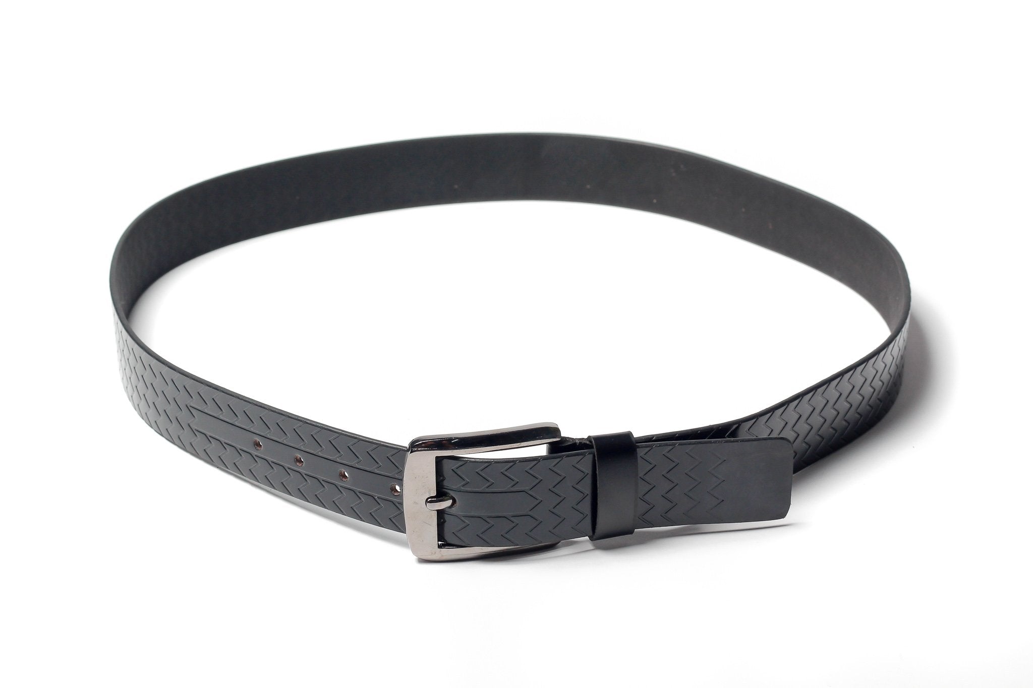 Men's Palladium Lines Leather Belt Black 3