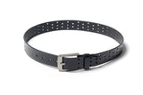 Men's Perforated Leather Belt Black 4