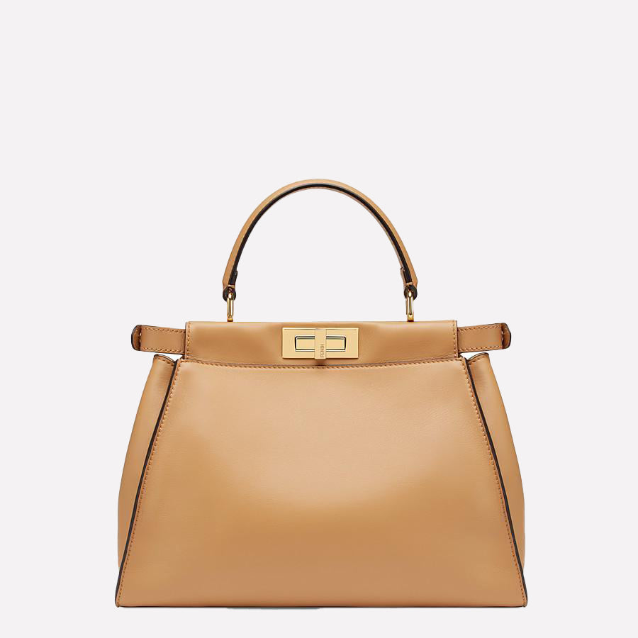 Camelide Women's Leather Zip Top Tote Gold