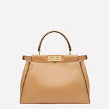 Camelide Women's Leather Zip Top Tote Gold