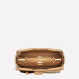 Camelide Women's Leather Zip Top Tote Gold
