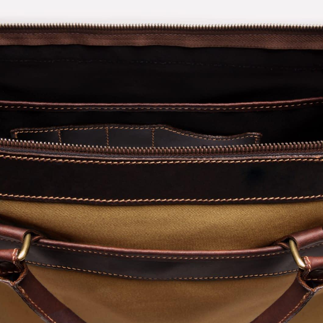 Women's Tennis Briefcase Bag, Sand Tan