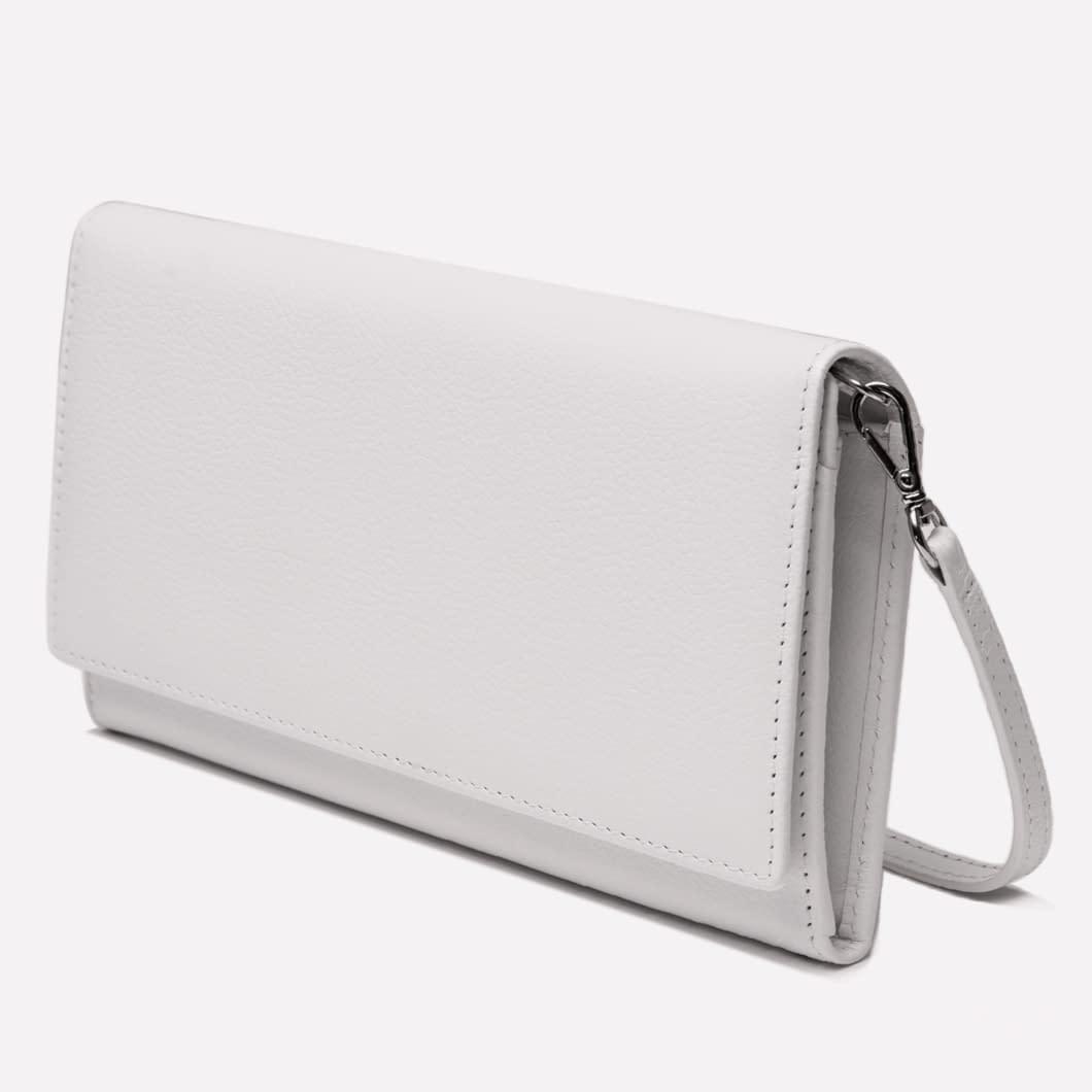 Women's Flap Over Purse White