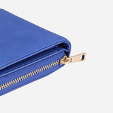 Women Blue Two Fold Card Case
