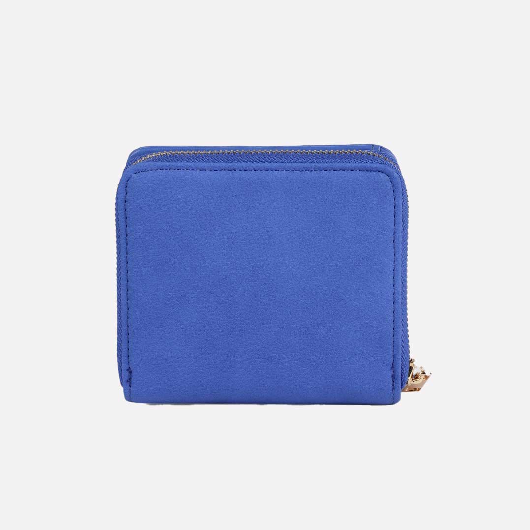 Women Blue Two Fold Card Case