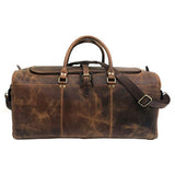 Hanoverian Brown Genuine Leather Weekend Bag