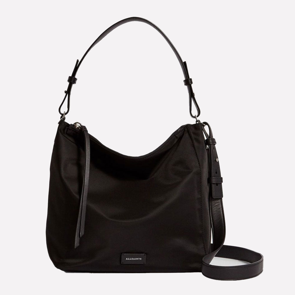 Women's Leather Small Backpack Black