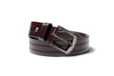 Men's Embossed Leather Belt Brown 1