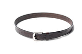 Men's Embossed Leather Belt Brown 5