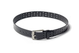 Men's Perforated Leather Belt Black 4