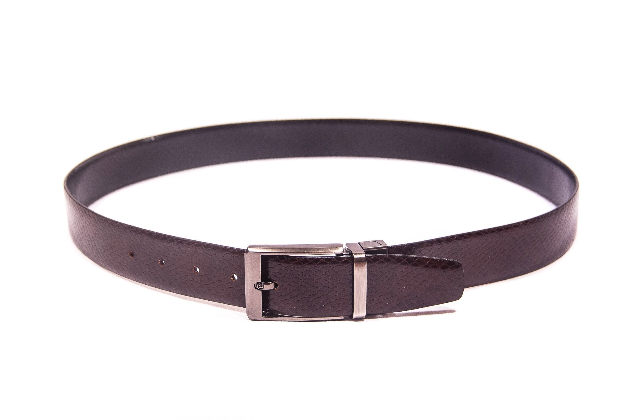Men's Snake Reversible Leather Belt 4