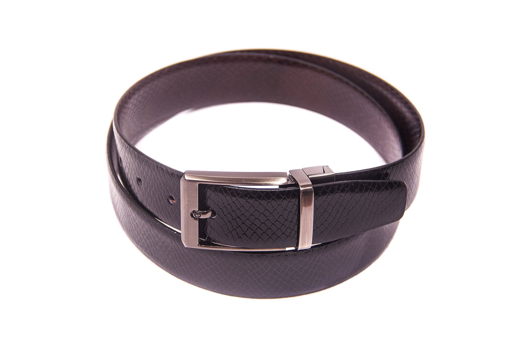 Men's Snake Reversible Leather Belt 5