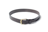 Men's Striped Casual Leather Belt Brown 4