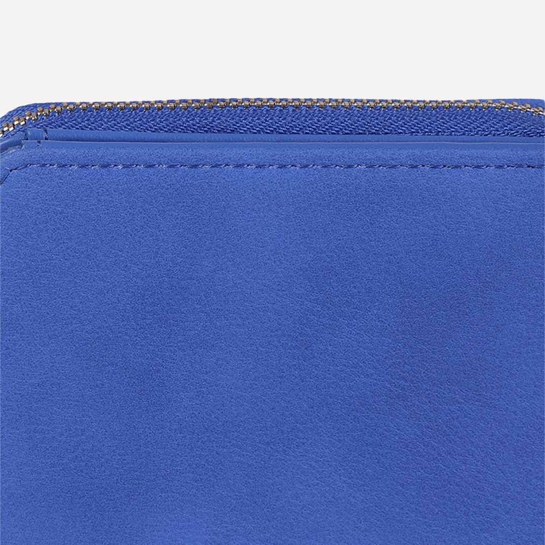 Women Blue Two Fold Card Case